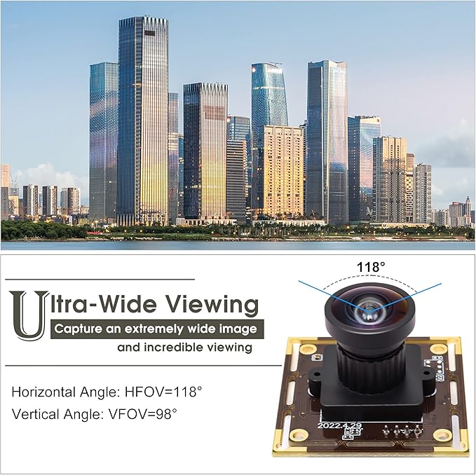 SVPRO 16MP Wide Angle USB Camera for Computer,USB Camera Module 1/2.8" CMOS IMX298 UVC 3D Printer Camera Video Webcam,USB Industrial Camera Module with 3.3ft/1m Cable