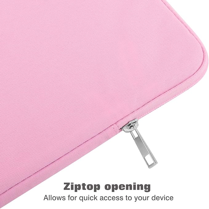 MoKo 9-11 Inch Tablet Sleeve Bag Carrying Case Fits New 11inch iPad Air M4, iPad A16 2025, iPad Pro 11 M4, Air 5/4/3, iPad 10/9/8th Gen, Tab S8/S9 11", Tablet Carrying Case, Pink