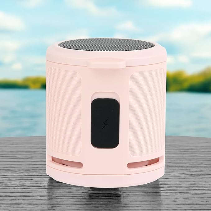 Altec Lansing HydraMicro - Waterproof Bluetooth Speaker, Lightweight & Portable Speaker for Travel & Outdoor Use, Petal Pink