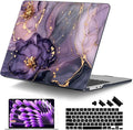 DONGKE Compatible with M5 MacBook Air 15 inch Case 2026 2025-2023 A3448 A3241 A3114 A2941 M4 M3 M2 Liquid Retina Display Touch ID, Protective Hard Shell Cover & Keyboard Skin - Hydrangea