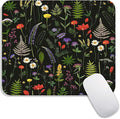 Square Mouse Pad Flowers,Personalized Premium-Textured Custom Mouse Mat Design,Washable Mousepad Cloth,Non-Slip Rubber Base Computer Mouse Pads for Wireless Mouse