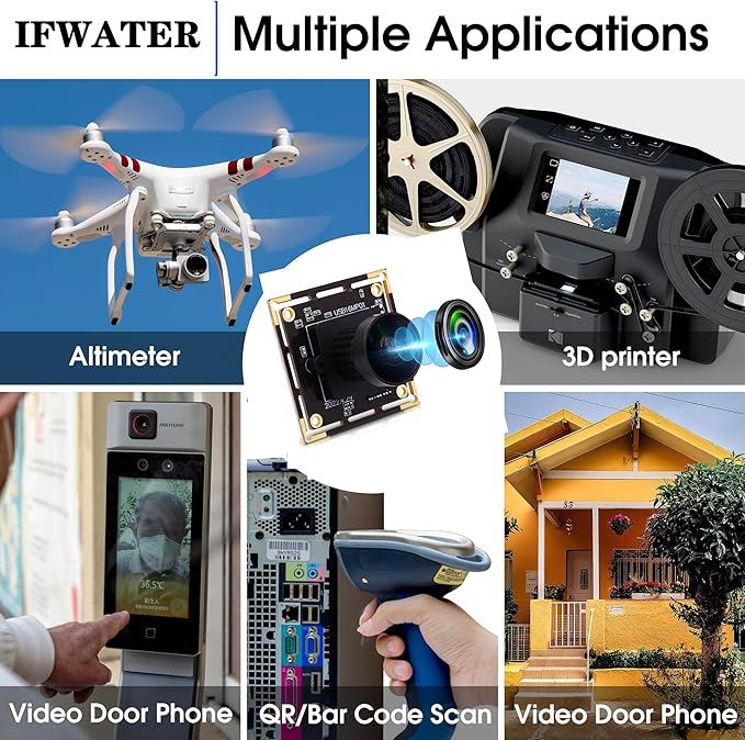 16MP 4K USB Camera with 170 Wide Angle Lens - 3496P Tiny Embedded Camera Board for Industrial, Machine, OpenCV, UVC, Video, Raspberry Pi, Jetson Nano