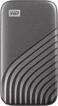 Western Digital 1TB My Passport SSD Portable External Solid State Drive, Gray, Sturdy and Blazing Fast, Password Protection with Hardware Encryption - WDBAGF0010BGY-WESN