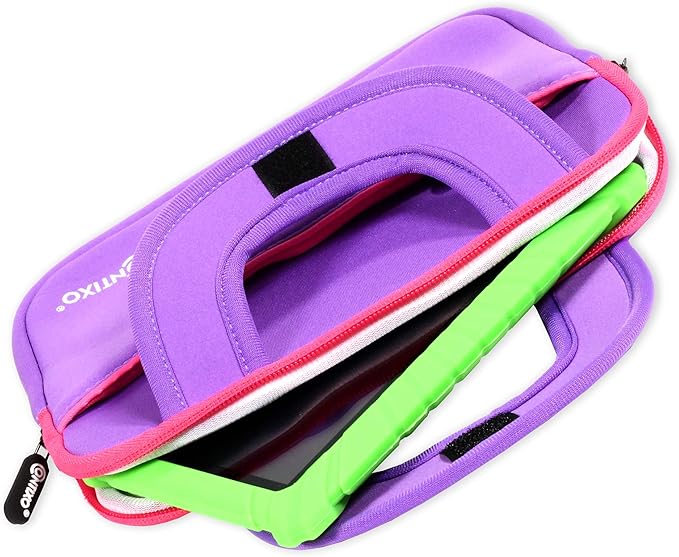 Contixo 10" Protective Sleeve Bag - Compatible with K102 & K103 Kids Tablets, Shockproof & Water-Resistant Carrying Case (Purple)