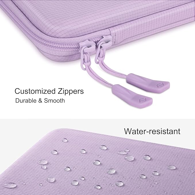 FINPAC 15.6-inch Hard Laptop Sleeve Case Compatible with 15.6 Inch Acer Aspire, Shockproof Computer Carrying Case for HP Dell Razer Samsung Laptop Chromebook, Lilac