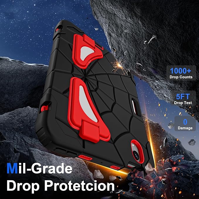 DreamerX for iPad mini 7 Case (A17 Pro) 2024/iPad Mini 6 Kids Case 2021, iPad mini 7th/6th Generation 8.3-inch Case for Toddlers Children Boys w/Pen Holder Stand Shoulder Strap Drop Protective Cover
