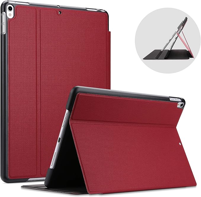 ProCase Cover for iPad Air 3 10.5" 2019 / iPad Pro 10.5 2017 Case, Slim Stand Protective Folio Case Smart Cover for iPad Air 10.5" (3rd Gen) 2019 / iPad Pro 10.5" 2017-Red