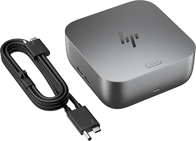 HP Thunderbolt 4 Ultra 280W G6 Dock (AW5M5UT), 13-in-1 USB-C Docking Station with Max 280W Charging, 4X 4K Displays, 3-Yr Warranty, 7 USB Ports, RJ45, HDMI, 2X DisplayPort for Laptop, MacOS, ChromeOS