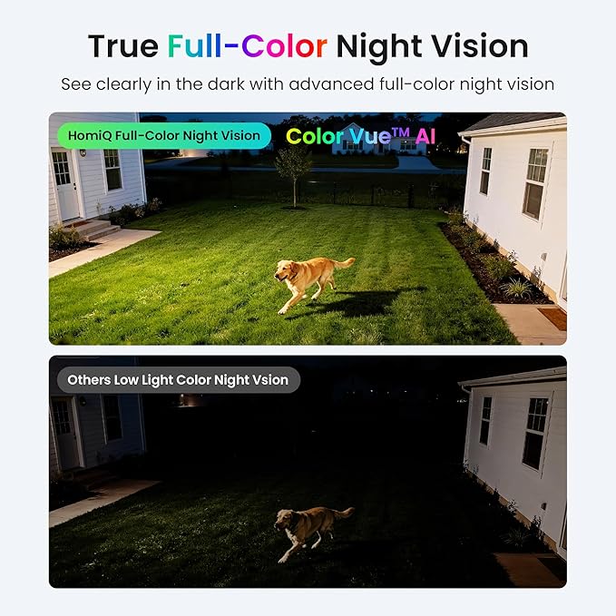 Window Security Camera 3MP 2K, Indoor WiFi Cameras 2.4GHz/5GHz with Colorvue AI Color Night Vision, Person Detection with Auto-Focus, 24/7 Recording Compatible with Alexa & Google Home