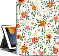 Vimorco Case for iPad Air 3 2019, for iPad Pro 10.5 inch 2017/2019, for iPad 9th/8th/7th Generation 10.2 inch,Multiple Viewing Angles,Pencil Holder,Full Protective Cover,Auto Sleep/Wake,Yellow Flower