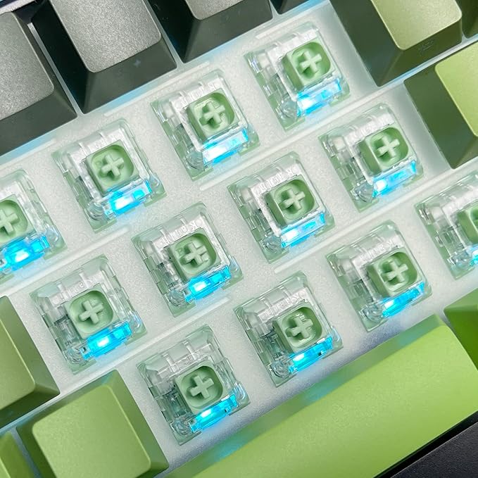 Kailh Box Bamboo Keyboard Switch,3-pin 55gf Heavy Typing & Gaming Clicky Switches for MX Mechanical Keyboard(108pcs)