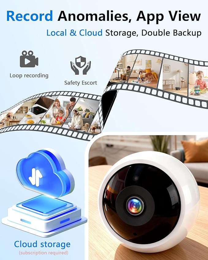 AMTIFO Security Cameras Wireless Outdoor Magnetic: Install-Free Smart Indoor 2K WiFi - Long Battery Life Powered Wireless Cameras for Home Security with AI Motion Detection