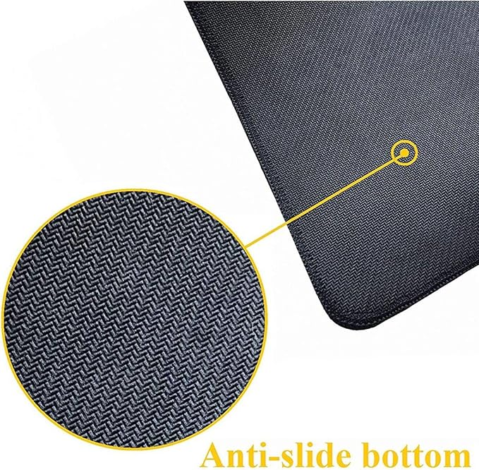 Black White Japanese Mouse Pad 35.4 X 15.7 Inch XXL Cherry Blossom Death Life Full Desk Mousepad Extended Large Non-Slip Rubber Base Big Keyboard Mat with Stitched Edges for Gaming and Office