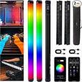 VILTROX K60 2 Pack Large Handheld Stick Light, 32Wh Rechargeable Battery 20W 1950lm RGB LED Video Light w PD Fast Charging CRI 97+ 2500K-8500K LCD Display, 22.8" Tube Light for Photography Light Wand