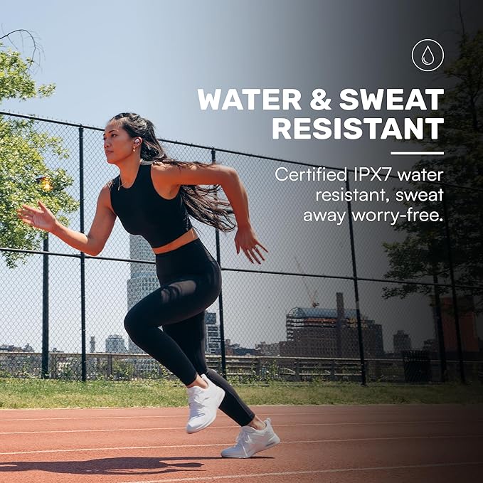 Raycon Fitness Bluetooth Wireless Earbuds + Microphone with Active Noise Canceling, Sweat & Water-Resistant Earphones, Running Headphones, Ear Buds Wireless Bluetooth 56 Hours Playtime (Black)