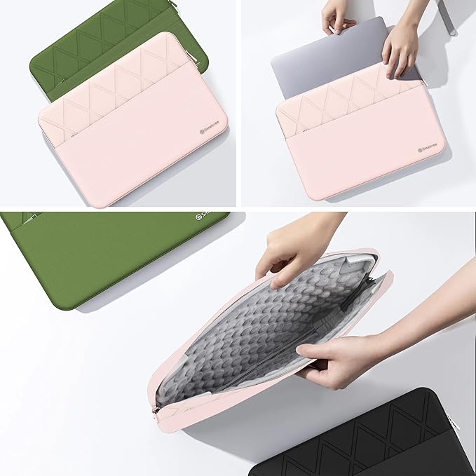 Smatree Laptop Sleeve for 14 inch ASUS Chromebook Flip CX1400,Chromebook C424/C423,for 14inch ExpertBook B3402/B5402, 14inch Vivobook Flip 14 TP401/TP412,Vivobook Pro 14 OLED M6400 Case, Pink (E415P)
