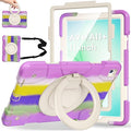 Andnary Case for Samsung Galaxy Tab A11+ Plus/A9+ 11 Inch 2025/2023, Tablet Case for Samsung Galaxy A9 Plus/A11+ with Screen Protector/360° Rotating Stand/Pen Holder/Shoulder Strap (Colorful Purple)