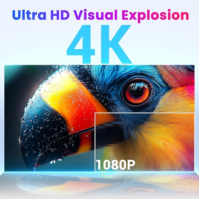 Upperizon Portable Monitor 15.6 inch 4K UHD 3840X2160 100% sRGB 60Hz HDR HDMI USB-C Travel Monitor for Laptop MacBook PC Surface PS5 Xbox, External Display with Full Cover & Speakers, VESA Compatible