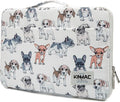Kinmac 360° Protective Laptop Sleeve Case Bag Cover with Handle for MacBook Air 15 inch,15 inch-15.6 inch HP,Lenovo,Dell,ASUS,Acer Notebook Computer (Dogs)