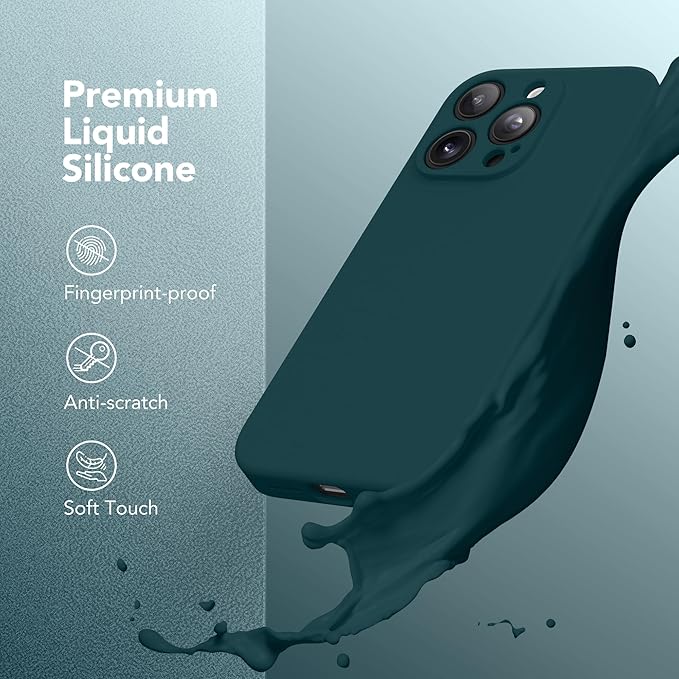 Magnetic for iPhone 13 Pro Max Case, Compatible with MagSafe, [Full Camera Protection][Screen Protector] Silicone Shockproof Protective Phone Case for iPhone 13 Pro Max 6.7", Deep Blue