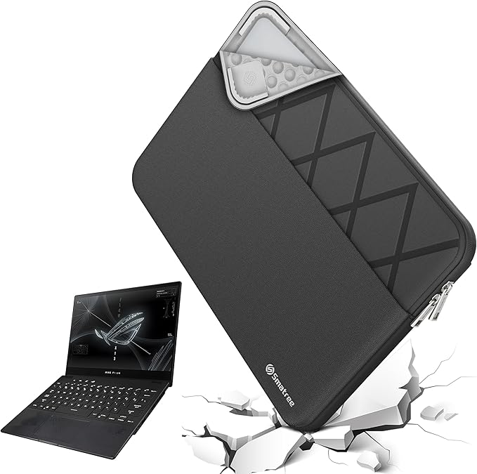 Smatree Laptop Sleeve for 13.3 inch ASUS Zenbook Flip 13 OLED UX363,Case with Accessory Pocket,YKK Zipper,Patented Shockproof Design(E454)