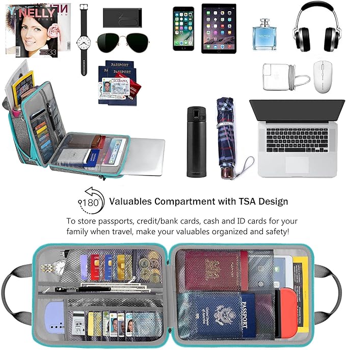 ZINZ Laptop Shoulder Bag 12.3-13 inch Case Sleeve, Expandable Handbag with Valuables Compartment Compatible with MacBook Air/Pro/Neo 13", iPad 12.9"/13"/11", Shockproof,Gray-Blue edge