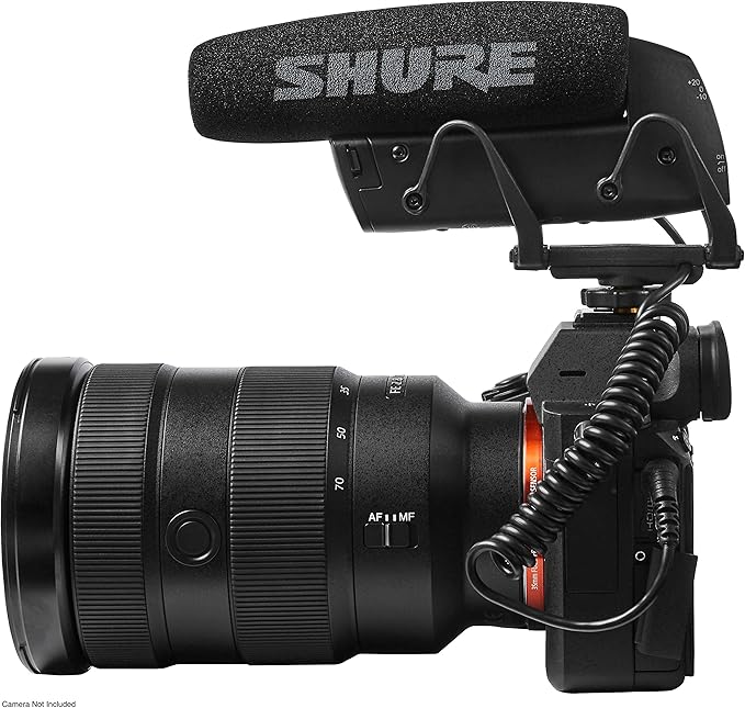 Shure VP83 LensHopper Camera-Mounted Condenser Shotgun Microphone for use with DSLR Cameras and HD Camcorders - Capture Detailed, High Definition Audio with Full Low-end Response