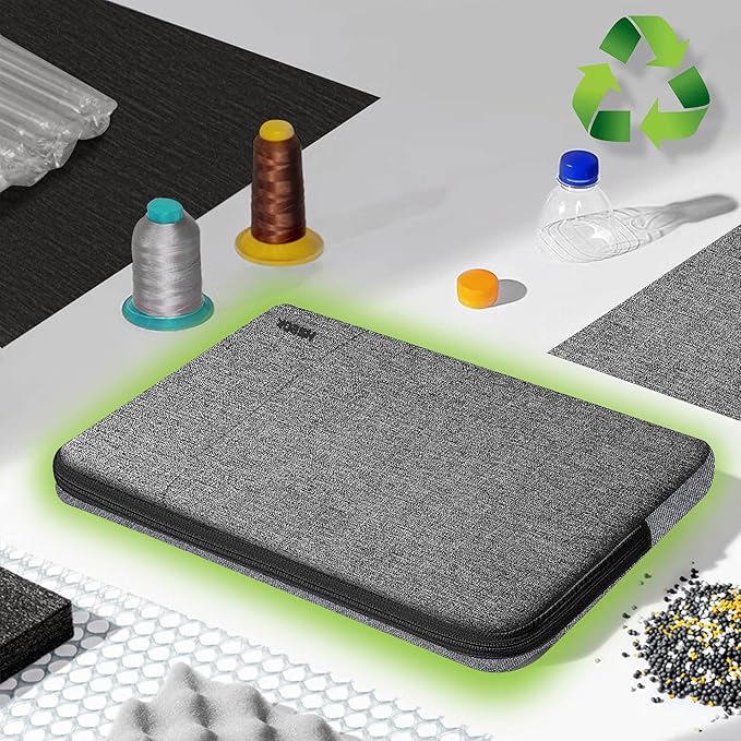 Hseok Laptop Sleeve 15.6 16 inch Case Compatible with MacBook Neo 16, MacBook Pro 16" M5/M4/M3/M2/M1, MacBook Air Pro 15", XPS 16, Most 15" 15.6" 16" Notebooks,Gray&Black