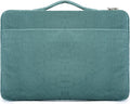 Kinmac Green Corduroy 360° Heavy Duty Protective Laptop Sleeve Case Bag Cover with Handle for MacBook Air 13 inch,iPad Pro 13 inch and 13.3 inch HP,Dell,Lenovo,Asus,Acer Laptop