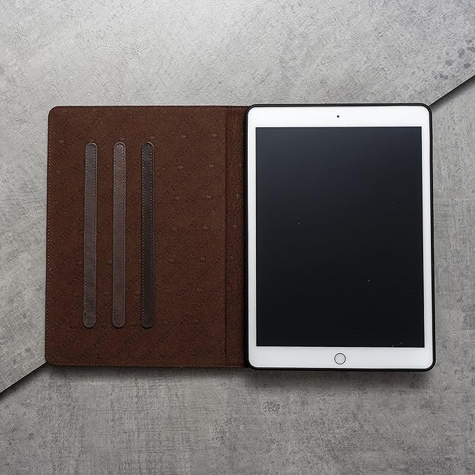 Porter Riley - Leather Case Compatible with iPad Pro 13" - M5 / M4 (2025/2024) Release. Premium Genuine Leather Stand/Cover/Flip Case (Chocolate Brown)