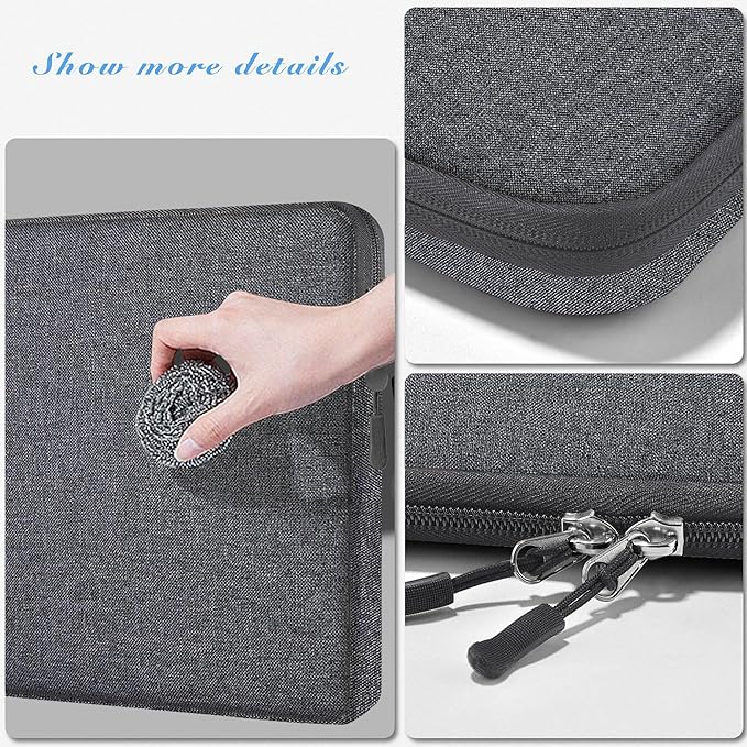 Hseok Laptop Sleeve 15.6 16 inch Case Compatible with MacBook Neo 16, MacBook Pro 16" M5/M4/M3/M2/M1, MacBook Air Pro 15", XPS 16, Most 15" 15.6" 16" Notebooks,L01G07