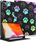 Uppuppy for iPad Air 13 Inch M2/M3, Pro 12.9 Case - Cute Women Girls Kawaii Teens Dog Paw Print Pencil Holder Folio Cover for Apple Air 13" 2024/2025, Pro 6th/5th/4th/3rd Generation Case