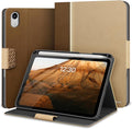 KingBlanc for iPad mini 7 (A17 Pro) Case, iPad mini 7th/6th Generation Case (2024/2021 8.3-inch) with Pencil Holder, PU Leather Stand Cover, Auto Sleep/Wake, Multi-Angle for Viewing/Typing, Beige
