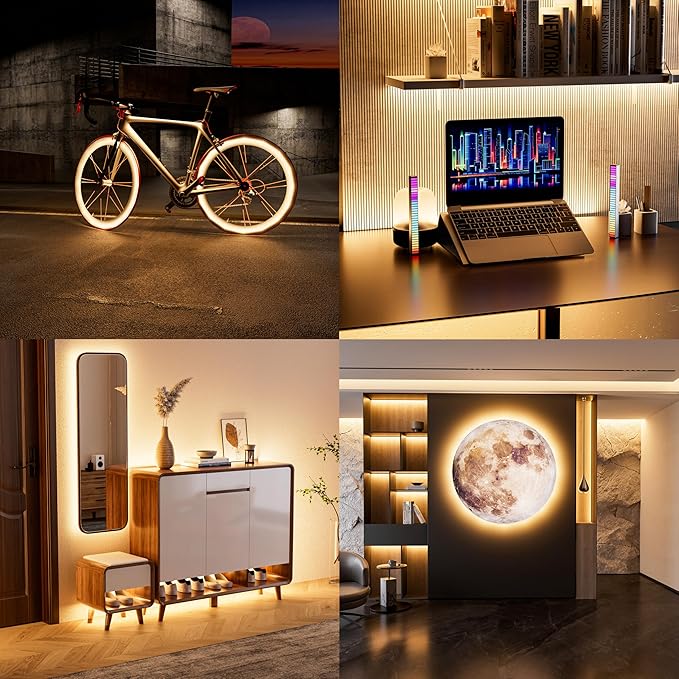 PAUTIX 5V USB COB LED Strip Lights UL-Listed Dotless LED Lights with RF Remote,6.56ft Dimmable 3000K Warm White TV Backlight,Flexible Under Cabinet Tape Lights for Bedroom,Kitchen,Shelves Lighting