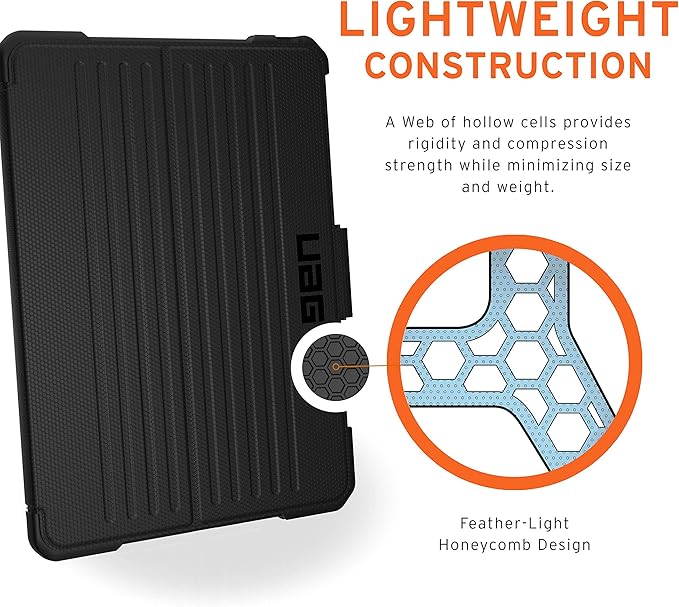 URBAN ARMOR GEAR UAG iPad Pro 12.9-inch (4th Gen, 2020) Case Metropolis [Black] Folio Slim Heavy-Duty Tough Multi-Viewing Angles Stand Military Drop Tested Protective Cover