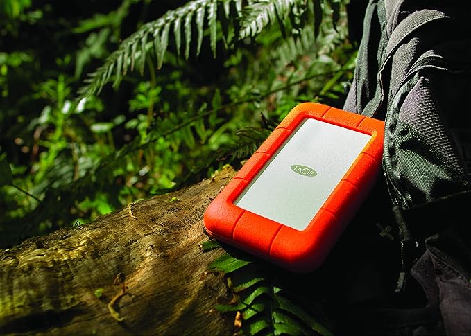 LaCie Rugged Thunderbolt USB 3.0 1TB External Hard Drive Portable HDD (STEV1000400)