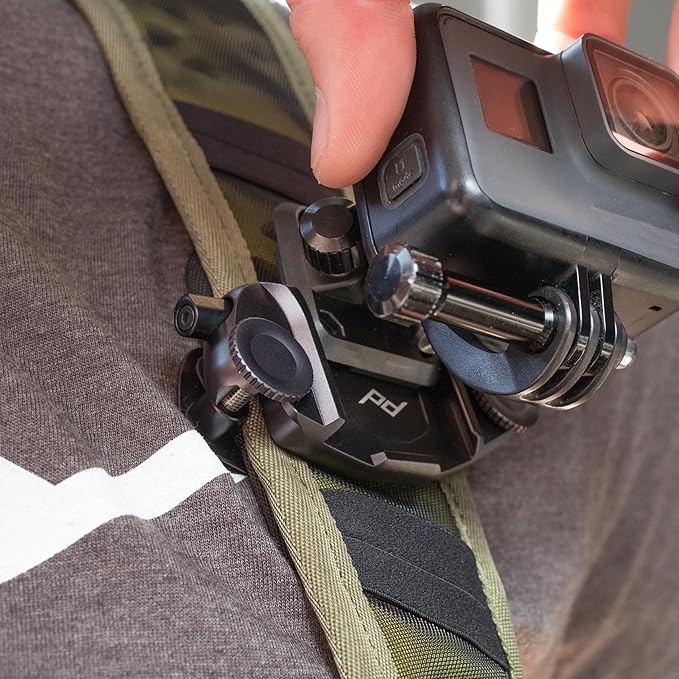 Peak Design POV Kit V2, Action Camera Mount, Low Profile and Quick Connecting, Mounts Action Cameras to Backpacks, Belts and Straps, Adjustable and Secure, Requires Capture Camera Clip