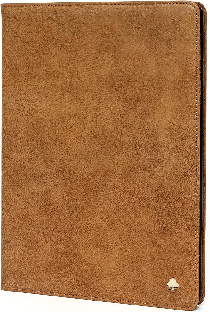 Porter Riley - Leather Case for iPad Pro 12.9" 6th / 5th / 4th Gen. Premium Genuine Leather Stand/Cover/Flip Case (Tan)