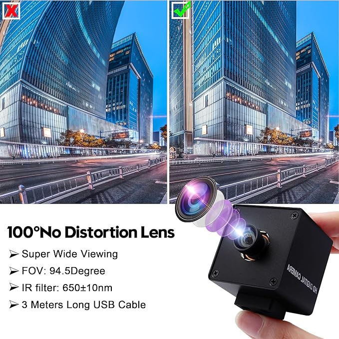 SVPRO 4K USB Camera Autofocus Video Camera UHD 3840x2160 with Metal Box for Pro Streaming/Online Course/Industrial Use,100 Degree Non-Distortion Wide Angle PC Computer Camera for PC Laptop