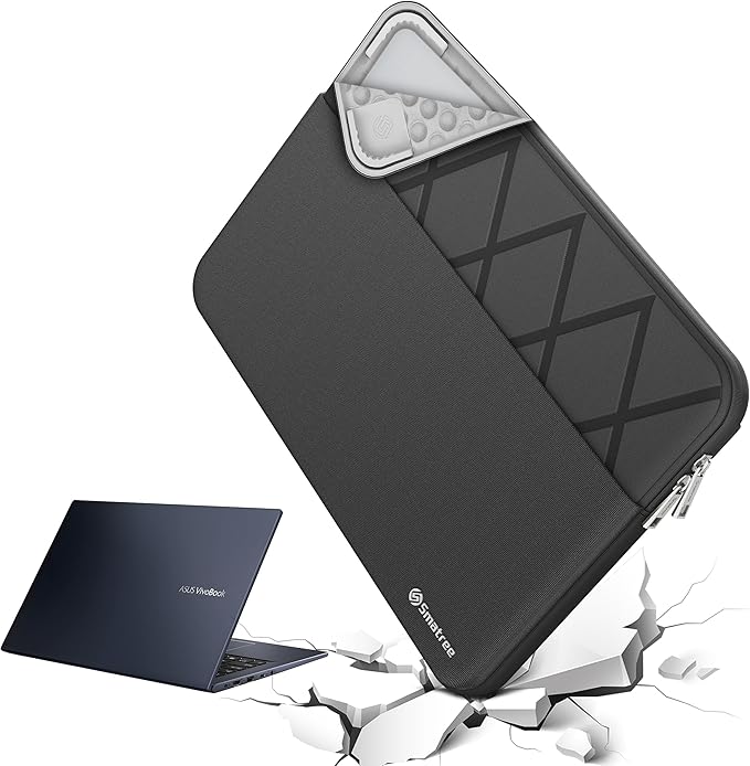 Smatree Laptop Sleeve for 16 inch ASUS Zenbook S 16 UM5606, for 16 inch ProArt P16 H7606 Copilot+Pc, ASUS Laptop Case with Accessory Pocket, YKK Zipper, Patented Shockproof Design(E637)