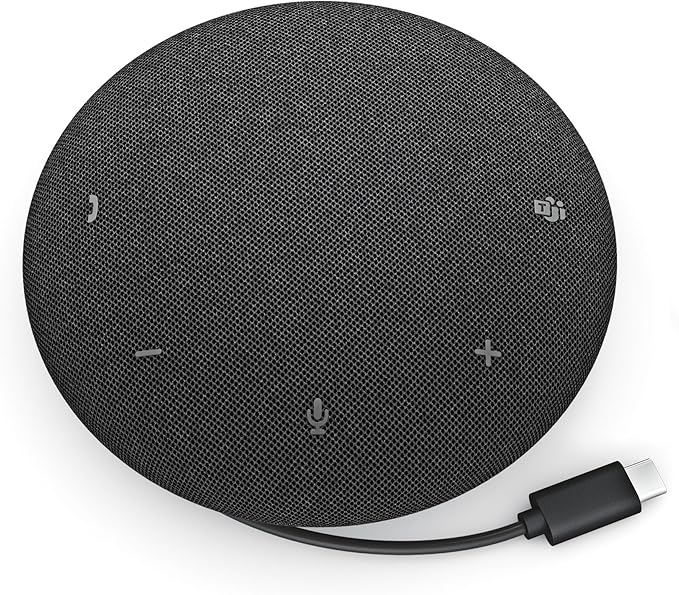 Dell Pro Wired Speakerphone - SP325 - USB-C, Zoom/Microsoft Teams Certified, 4 Omnidirectional Microphones, AI-Based Noise Cancellation Microphones
