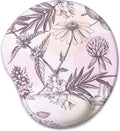 Ergonomic Mouse Pad with Wrist Support Cute Mouse Pads with Wrist Rest,Comfortable Mouse Pad for Home Office Gaming Working Computers Laptop Pain Relief with Non-Slip PU Base (Cute Floral)