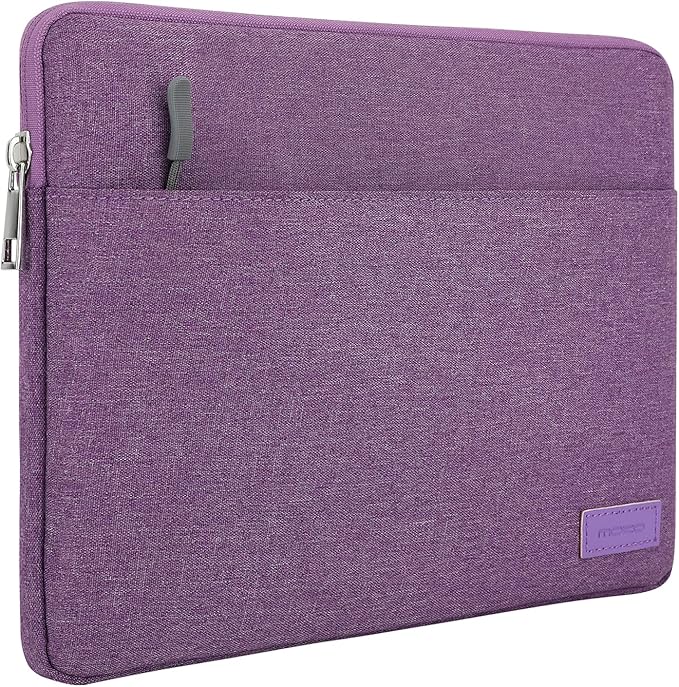 MoKo 9-11 Inch Tablet Sleeve Bag Carrying Case Fits New 11 inch iPad Air M3, iPad A16 2025, iPad Pro 11 M4/Air M2, iPad Air 5/4/3th, iPad 10/9/8/7th, Purple