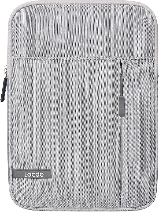 Lacdo Tablet Sleeve Case for 11 inch iPad A16 | 11 Inch ipad Air M4 M3 M2 | 11" iPad Pro M5 M4 | 10.9" ipad/ipad Air | 10.2" IPad | Samsung Galaxy Tab A9+, iPad Air Pro Case Protective Bag, Dark Gray