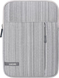 Lacdo iPad Mini 7 Sleeve, iPad Mini Case Bag, Tablet Sleeve Case for iPad Mini 7 (A17 Pro)/6/5/4/3/2, Samsung Galaxy Tab A7 Lite 8.7"/Galaxy Tab A 8.0" Protective Tablet Bag Water Repellent, Dark Gray