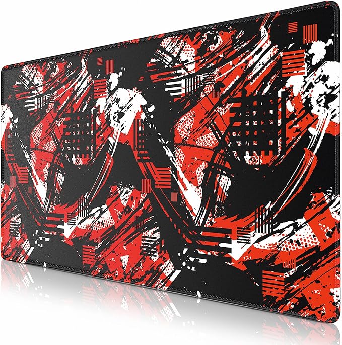 Canjoy Gaming Mouse Pad 31.5x15.8inch Extended XXL Large Mouse Pad Big Computer Keyboard Mouse Mat Desk Pad with Non-Slip & Rubber Base & Stitched Edge