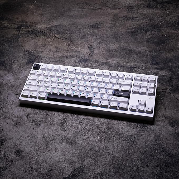 KEEBMONKEY WOBKEY Crush 80 Reboot CNC Aluminum 5-Second Quick-Release Triple-Mode Connectivity Mechanical Keyboard with Superior Acoustics (Pro Silver)