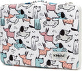 Kinmac 360° Heavy Duty Protective Laptop Computer Sleeve case Bag Cover with Handle for MacBook Pro 14 inch,14 inch-14.4 inch HP Lenovo Dell ASUS Acer Laptop (Cartoon Dogs)