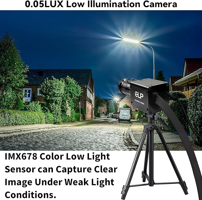 ELP 4K 60fps USB3.0 HDMI Camera Manual Zoom Webcam H.264 High Speed UVC Lightburn Cameras for Computer Low Illumination Simultaneous Output 10X Zoom Web_Camera for Windows Linux Mac TV Projector