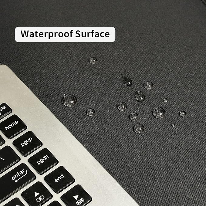Wolaile Large Mouse Pad, 36x17 in Gaming Mouse Mat,Waterproof and Non-Slip Desktop Pad for Computer Keyboard,Black,XL